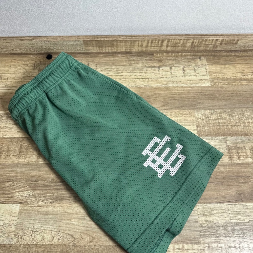 Eric Emanuel Basic Mesh Shorts Green White EE Logo Mens XL Made in NY